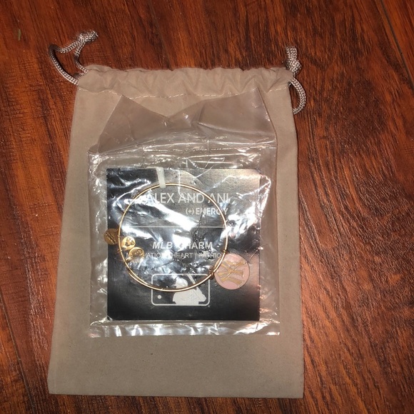 Alex and Ani New York Yankees Expandable Bangle - Picture 2 of 3
